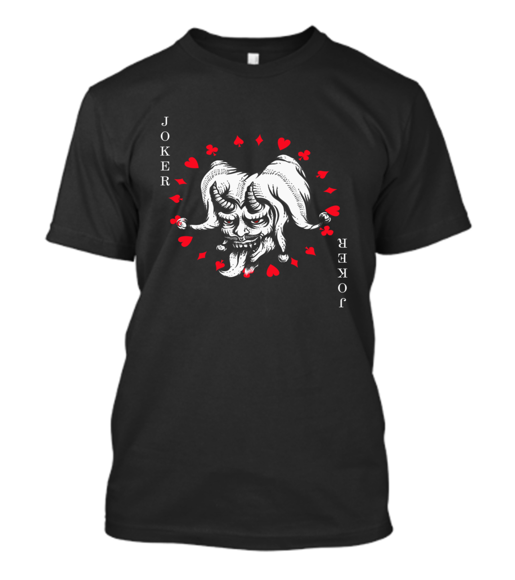 Joker Evil Playing Cards T-Shirt