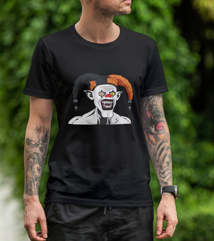Killer Clown Harlequin Joker Monster Creepy T-Shirt