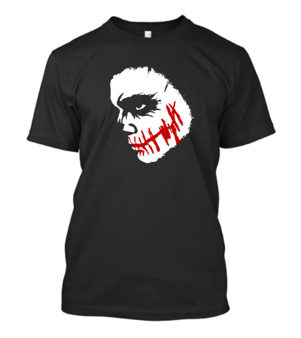Scary Face Clown Joker Dark Grunge Red Smear T-Shirt
