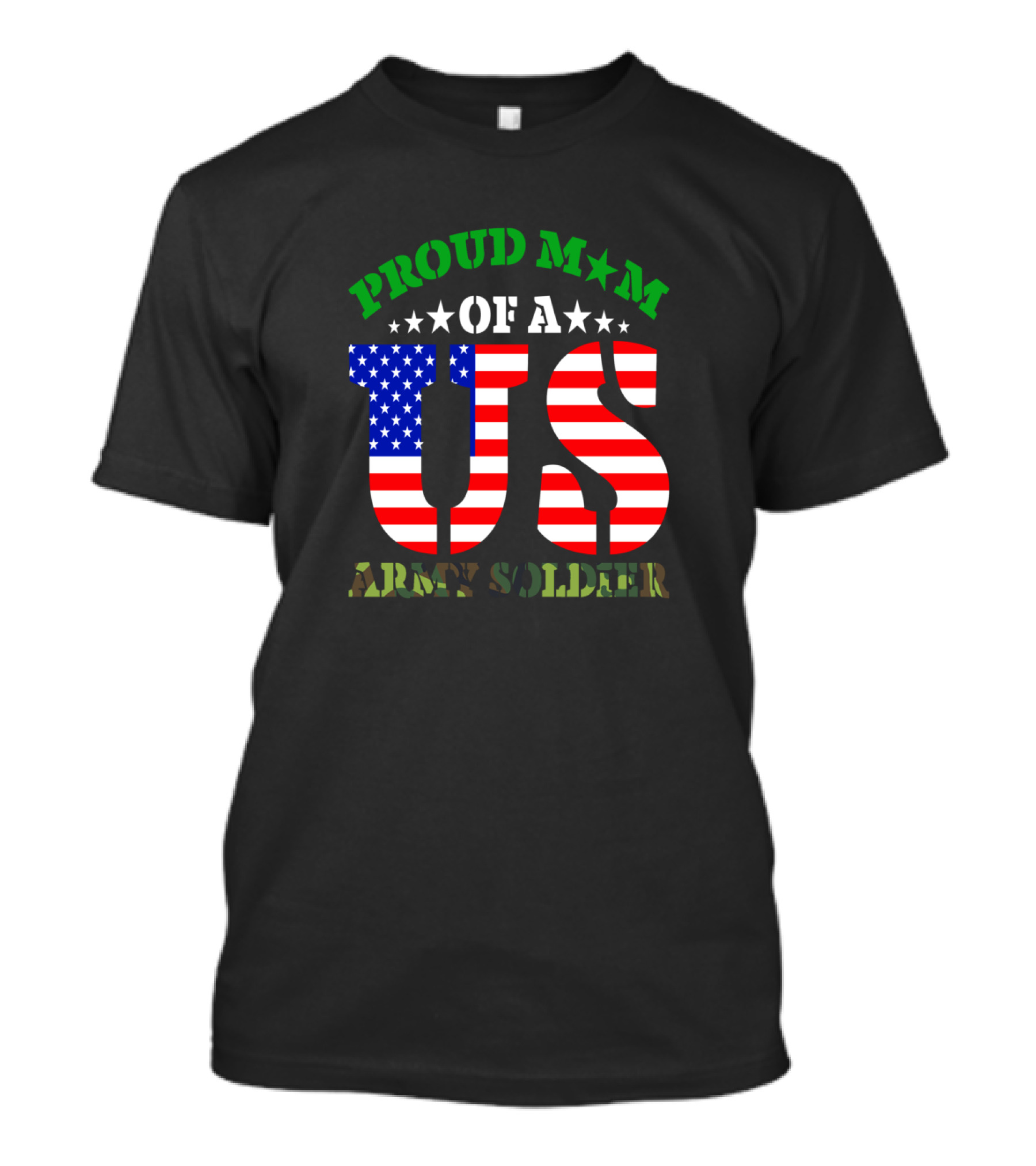Proud Mom Of A US Army Soldier Patriotic T-Shirt