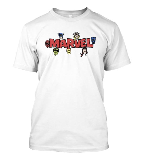 Marvel Avengers Iconic Heroes Heads T-Shirt