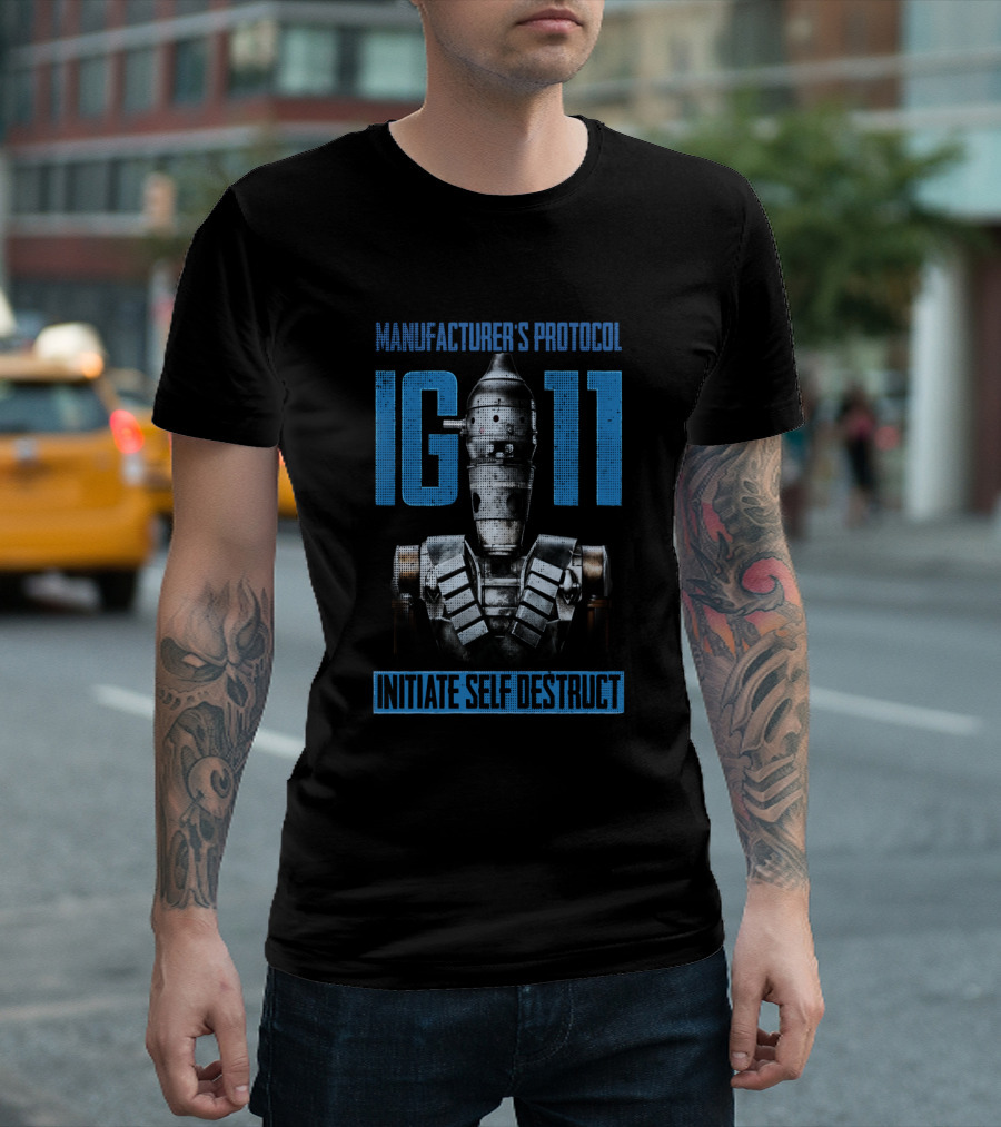 Manufacturer's Protocol IG-11 Initiate Self Destruct Star Wars The Mandalorian T-Shirt