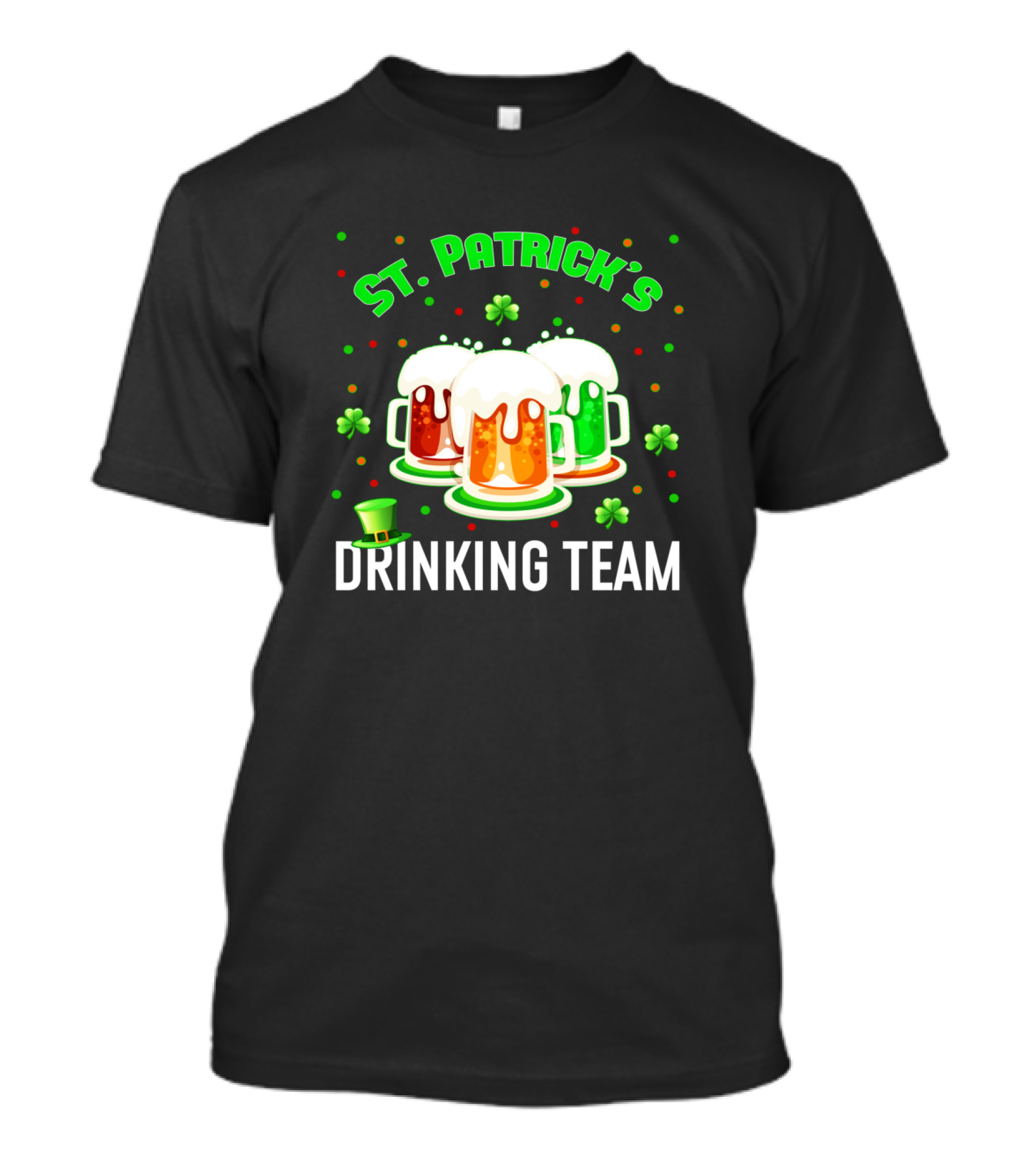 St Patrick's Drinking Team Beers And Shamrocks T-Shirt