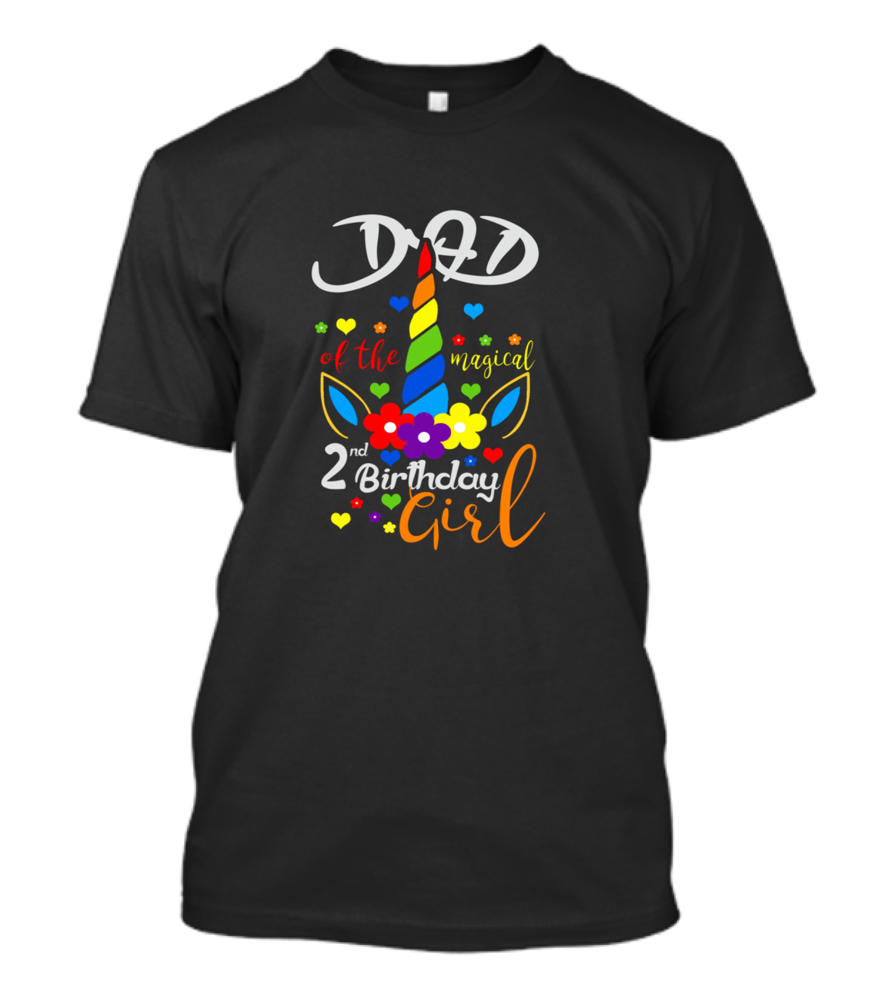 Dad Of The Magical 2nd Birthday Girl T-Shirt
