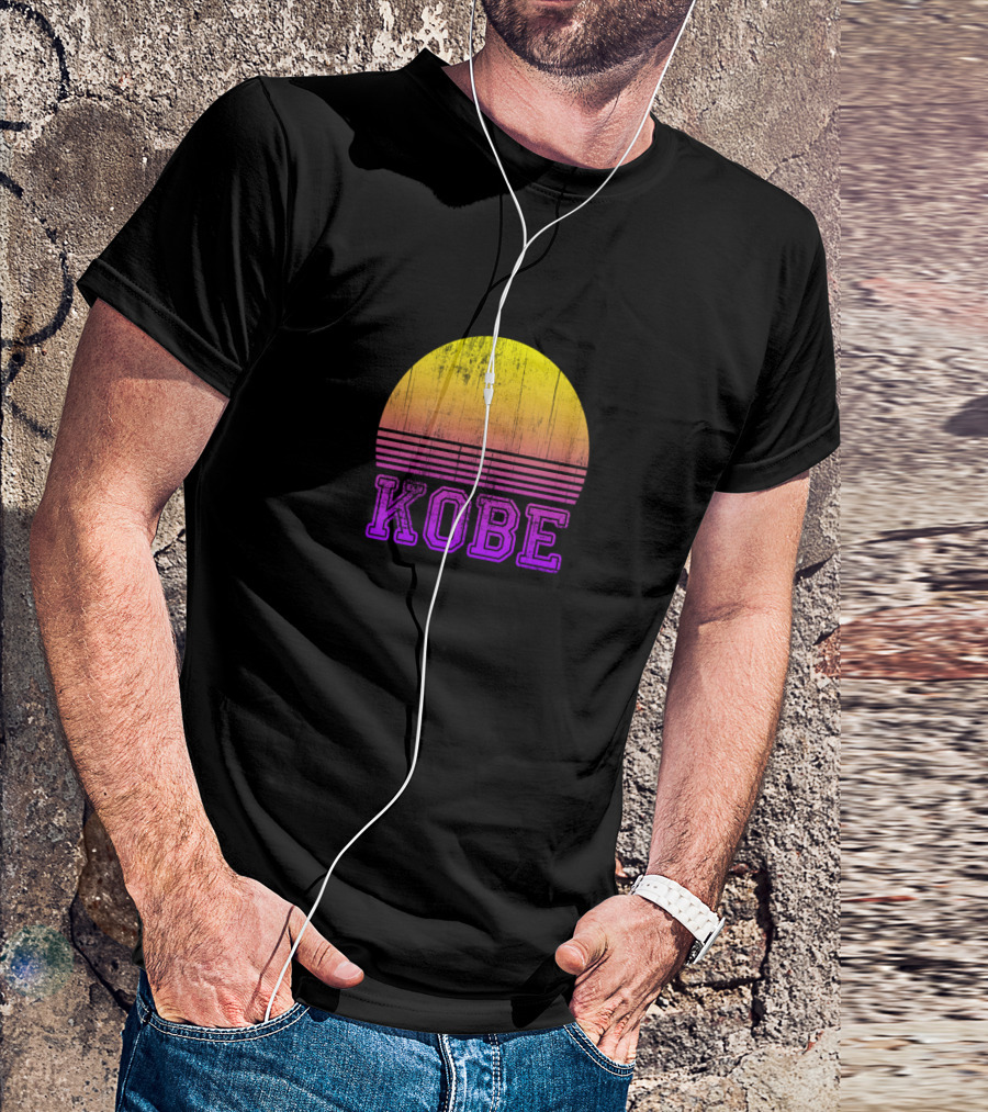 Kobe Distressed Sunset Japan Vacation T-Shirt