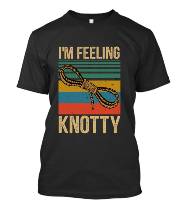 I'm Feeling Knotty Rope Vintage Stripes T-Shirt