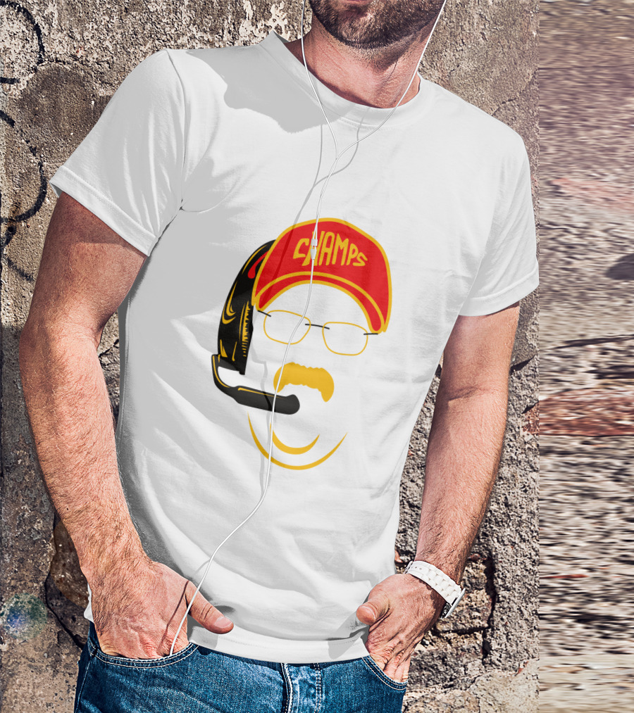 Kansas City Football Pride Champs Coach Headset T-Shirt