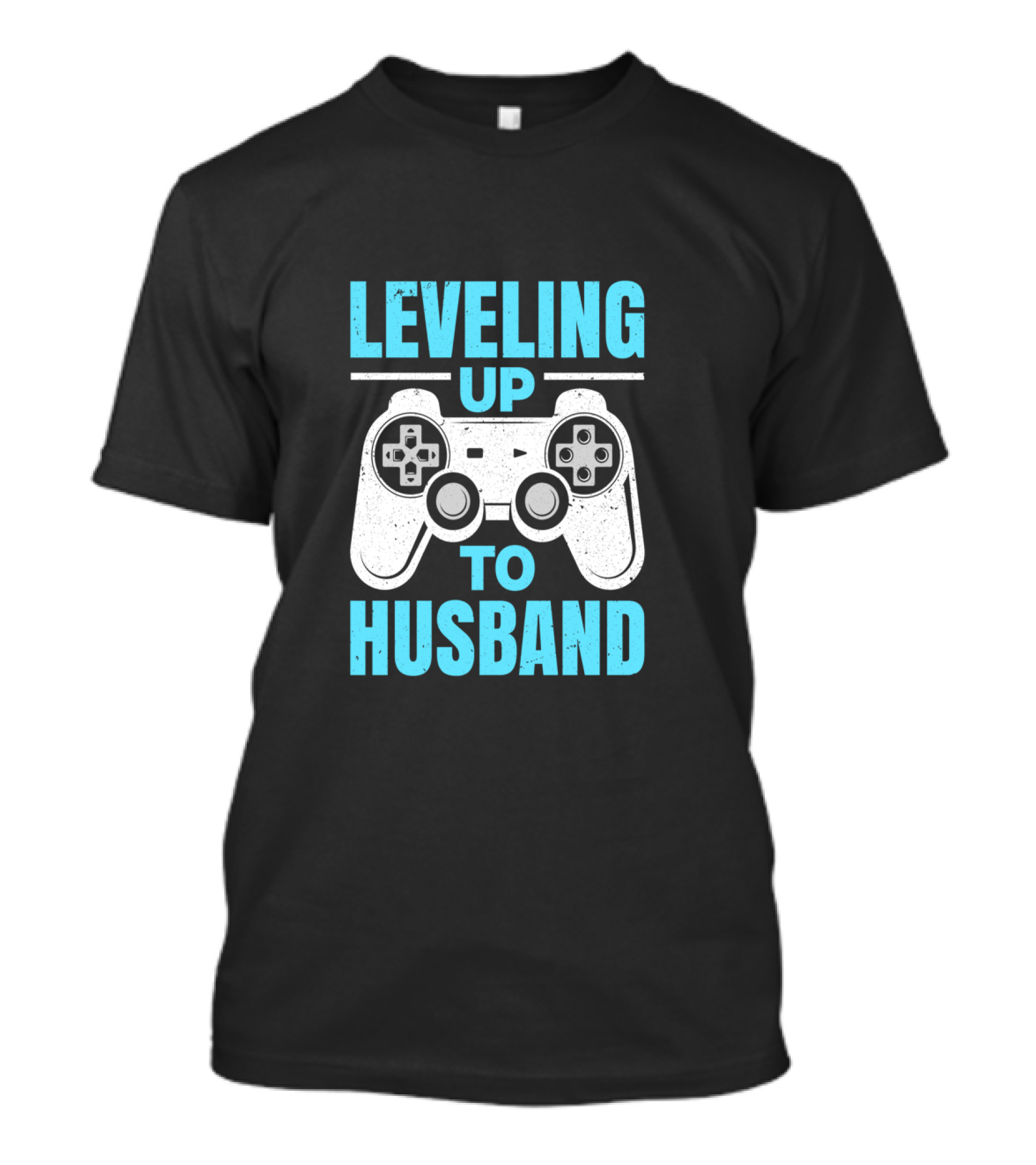 Leveling Up To Husband Funny Gamer Video Game Controller T-Shirt