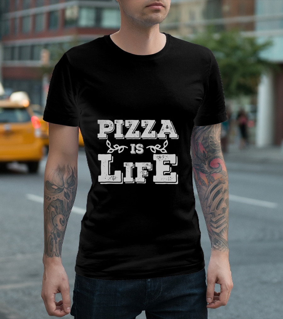 Pizza Is Life Cute Food Lover T-Shirt