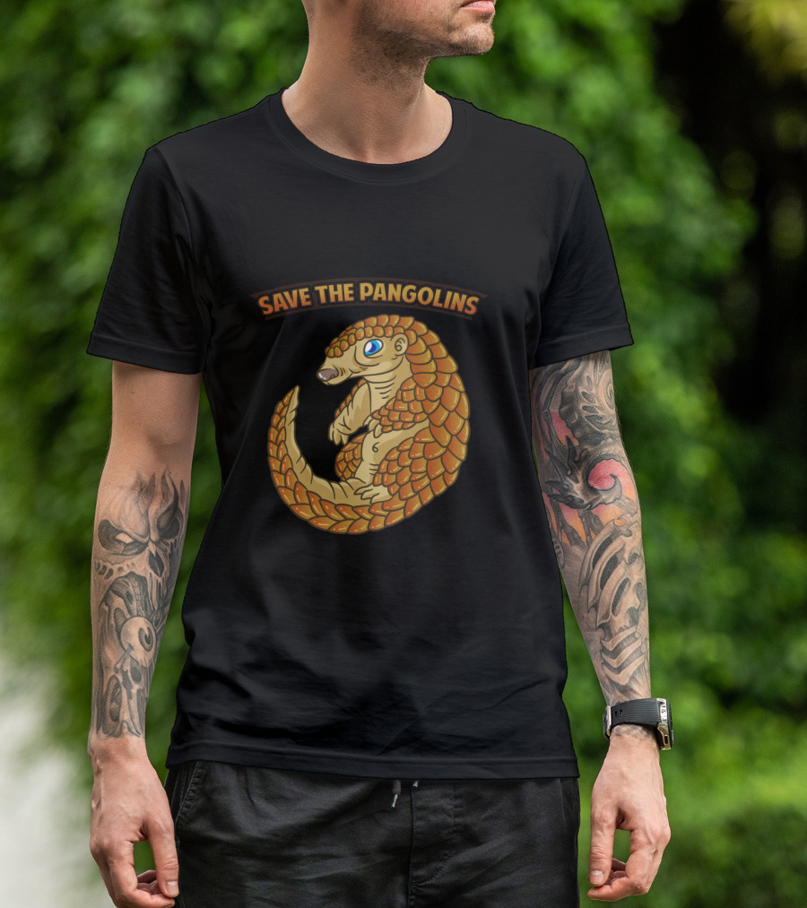 Endangered Animal Save The Pangolins T-Shirt