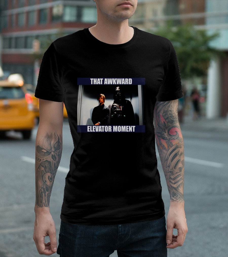 That Awkward Elevator Moment Darth Vader Luke Skywalker T-Shirt