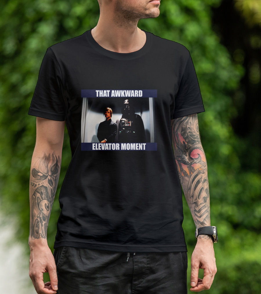That Awkward Elevator Moment Darth Vader Luke Skywalker T-Shirt