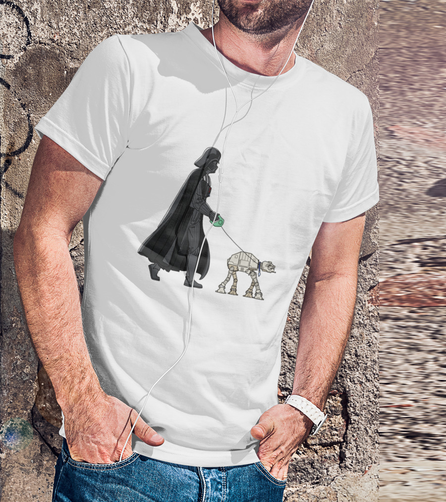Darth Vader Walking AT-AT Walker Leash T-Shirt