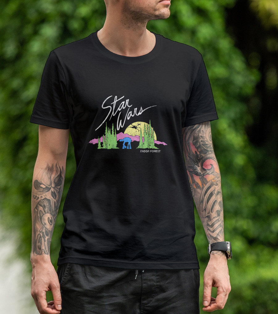 Star Wars Endor Forest AT-AT T-Shirt