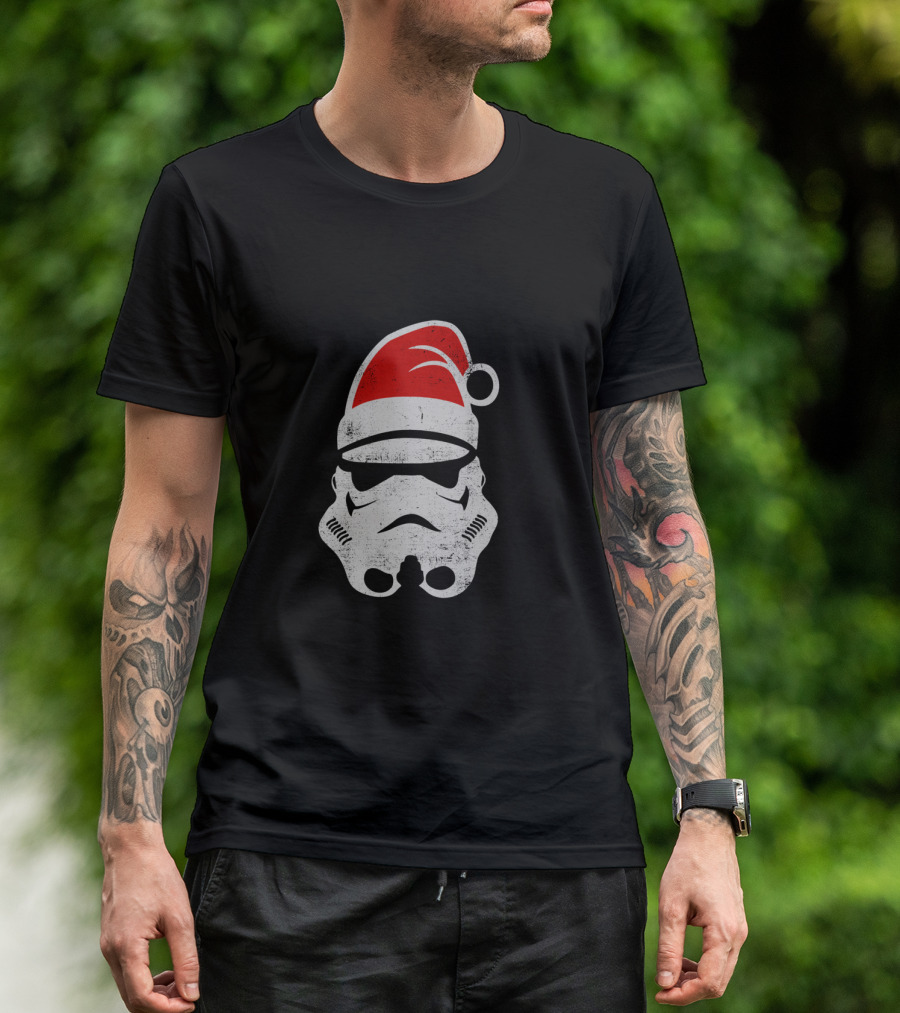 Star Wars Stormtrooper Christmas Santa Hat Holiday T-Shirt