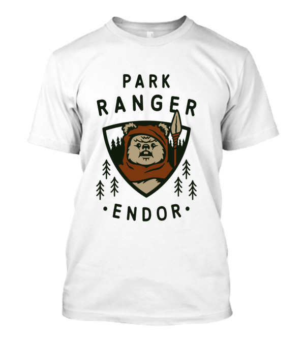 Star Wars Endor Ewok Park Ranger Badge T-Shirt
