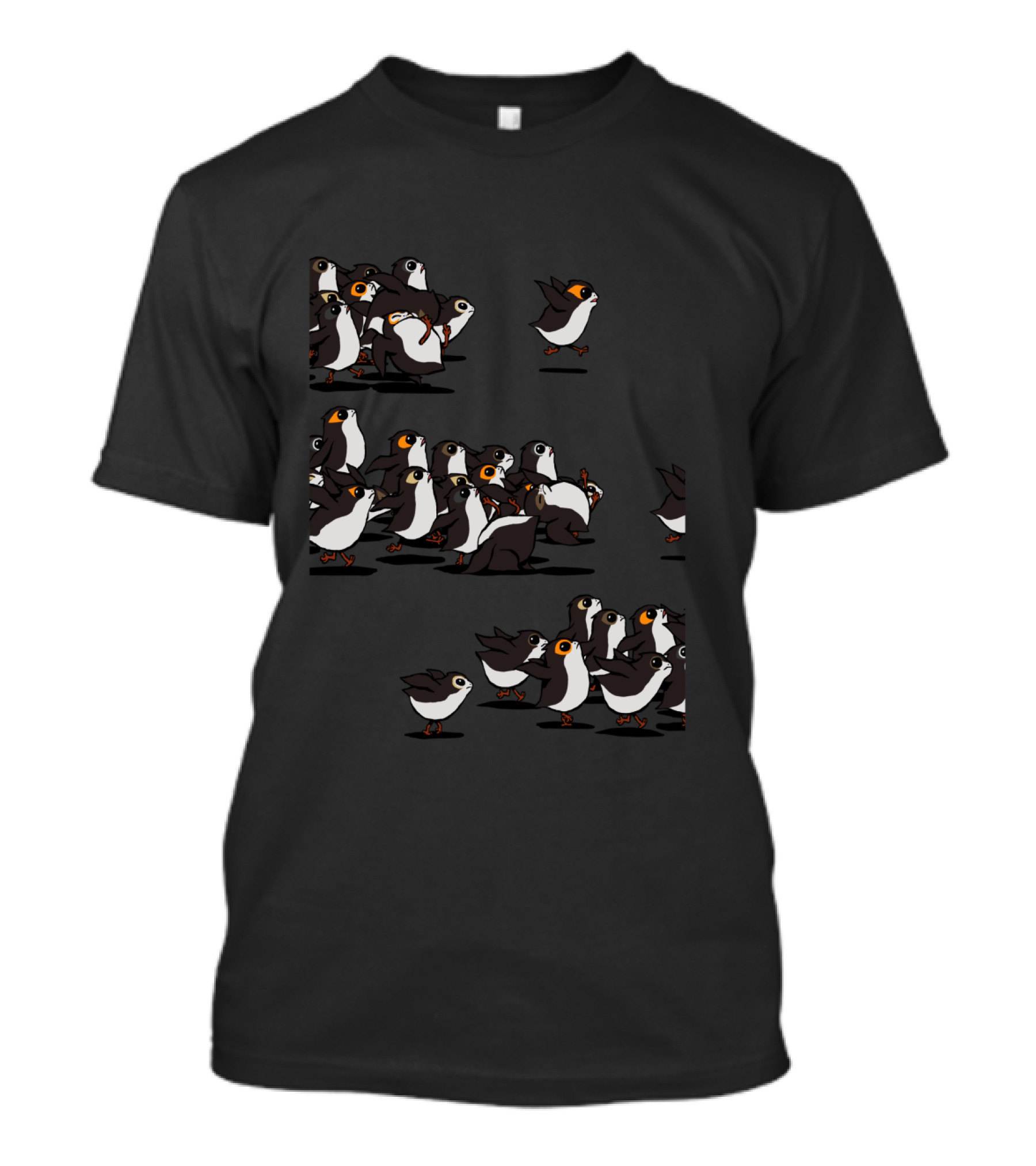Star Wars Porgs Follow The Leader Flock T-Shirt