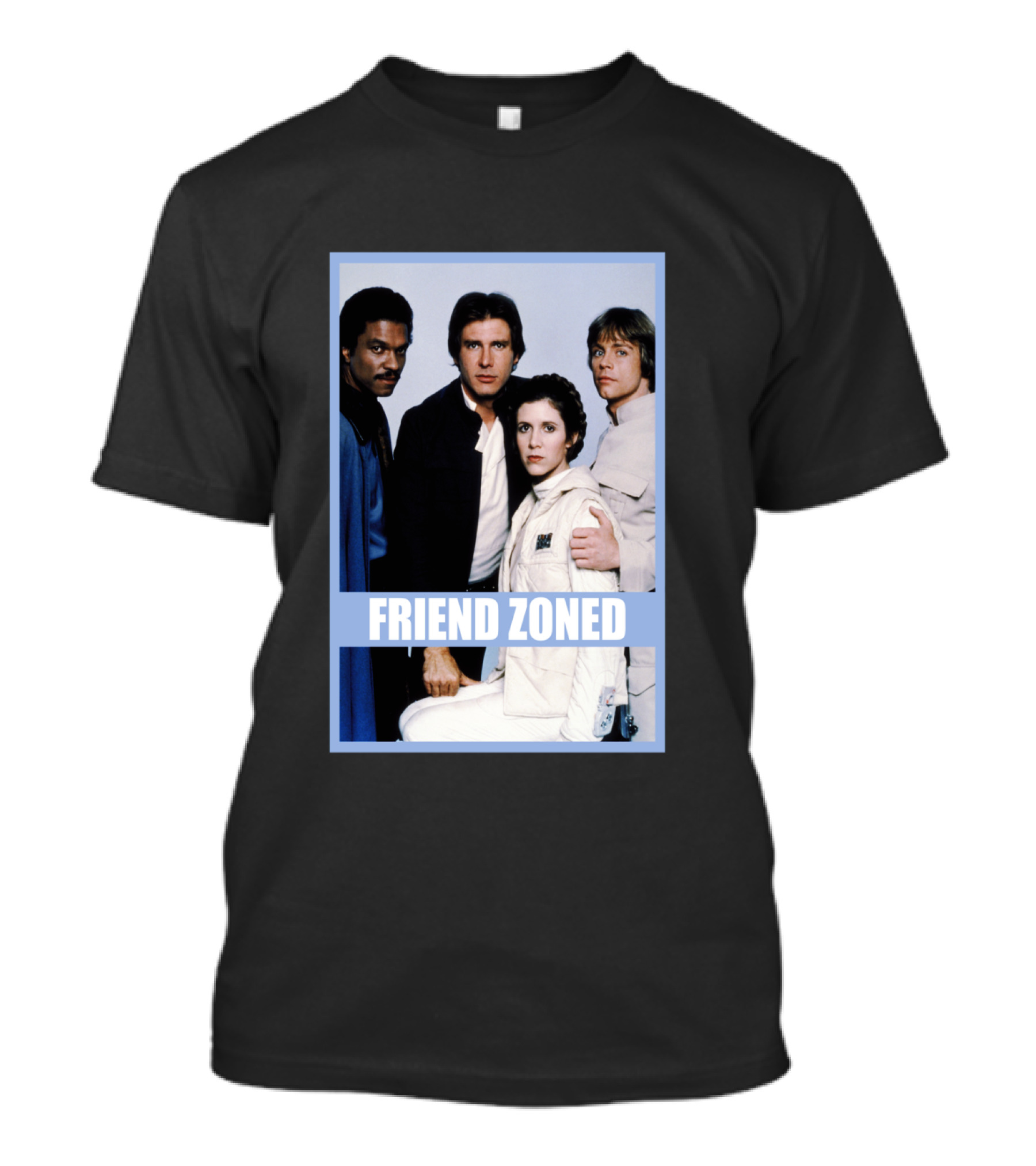 Star Wars Friend Zoned Han Luke Leia Lando T-Shirt