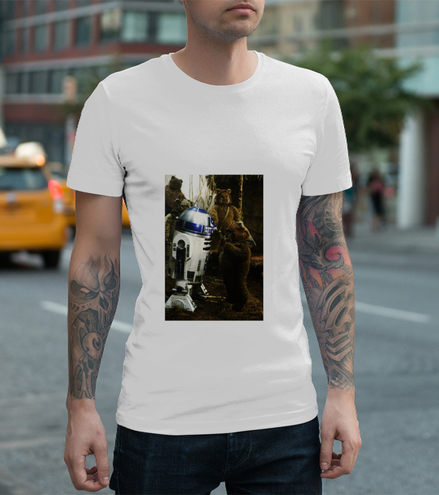 Star Wars R2 D2 Where Do They Hide the Cookies Ewoks T-Shirt