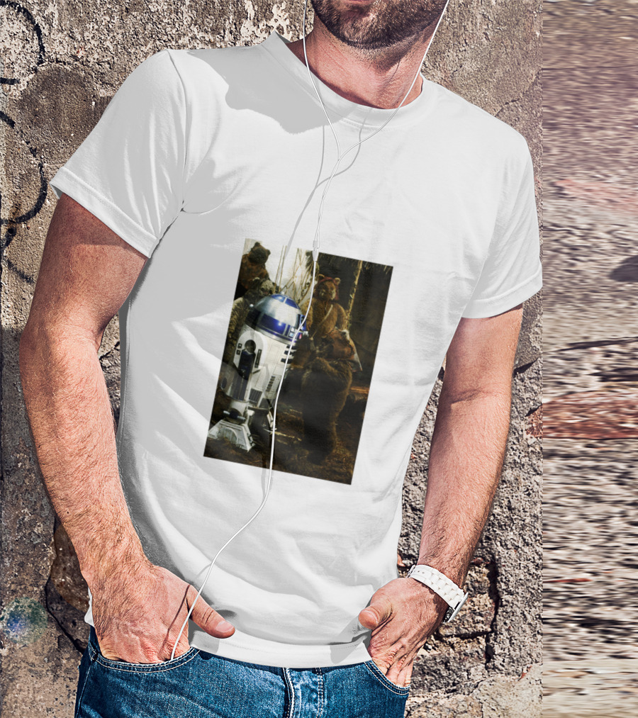 Star Wars R2 D2 Where Do They Hide The Cookies Ewoks T-Shirt