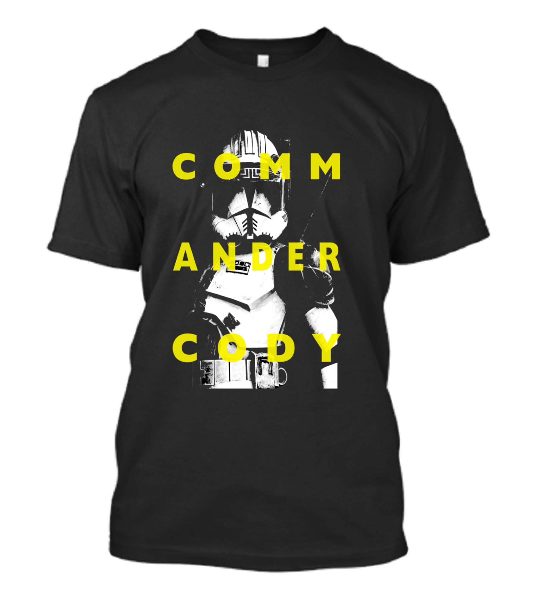 Commander Cody The Clone Wars Text Overlay T-Shirt