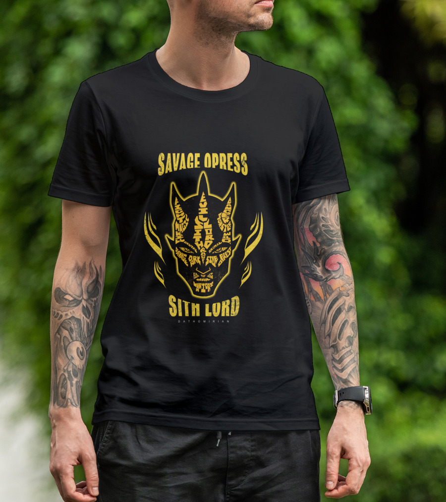 Savage Opress Sith Lord Dathomirian The Clone Wars Face Mask T-Shirt