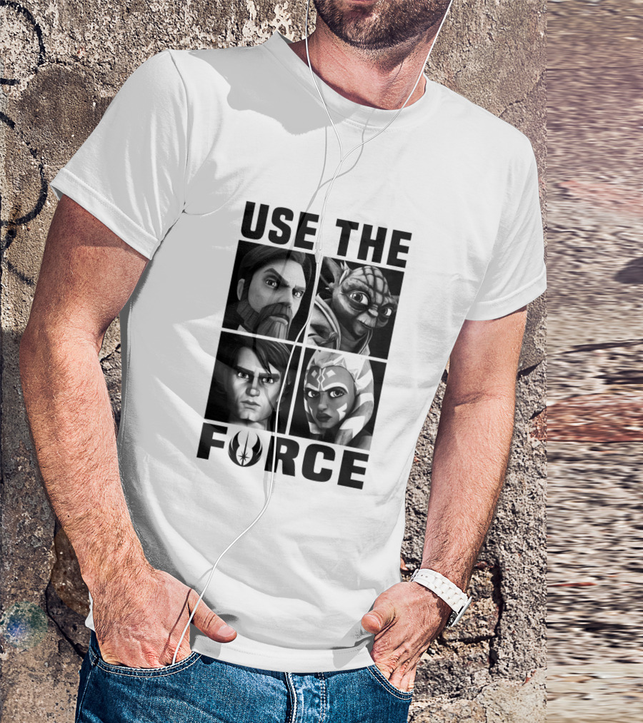 The Clone Wars Use The Force Jedi Characters T-Shirt