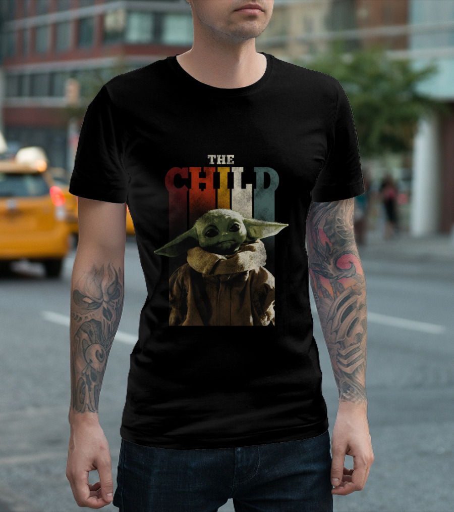 The Mandalorian The Child Retro Colorful T-Shirt