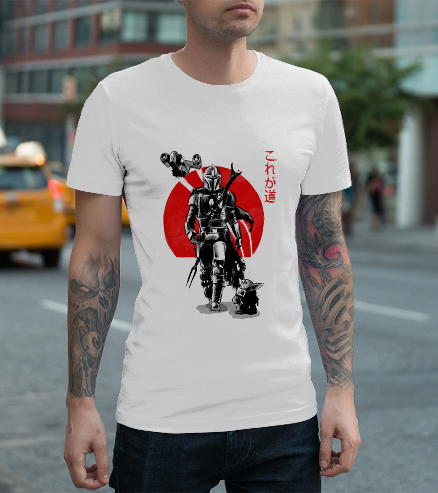 The Mandalorian The Child Red Sun Ink これが道 T-Shirt