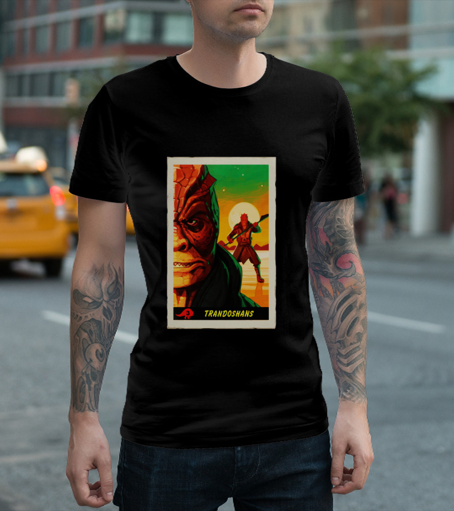 Trandoshans Mandalorian Trading Card Vintage T-Shirt