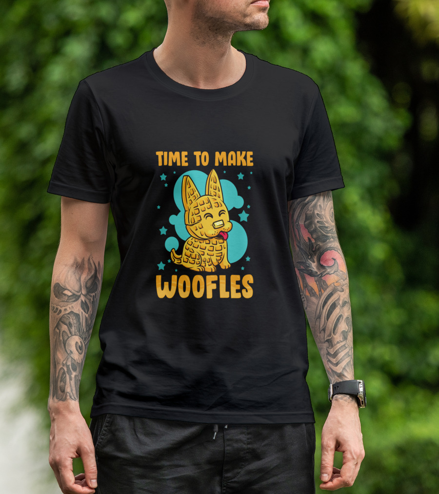 Time To Make Woofles Funny Waffles Dog T-Shirt