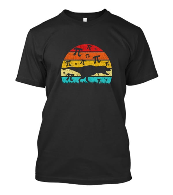 Retro Vintage Dinosaur Pi T-Shirt