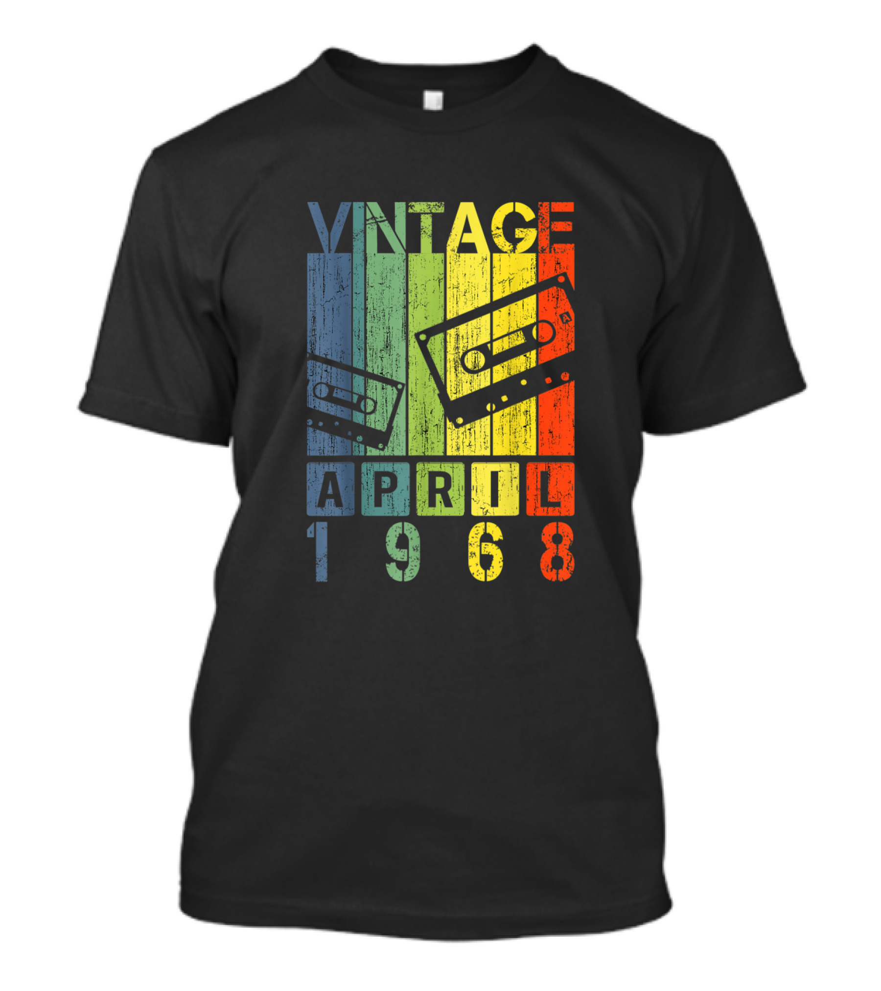 Vintage Mixtape April 1968 Cassette Retro T-Shirt