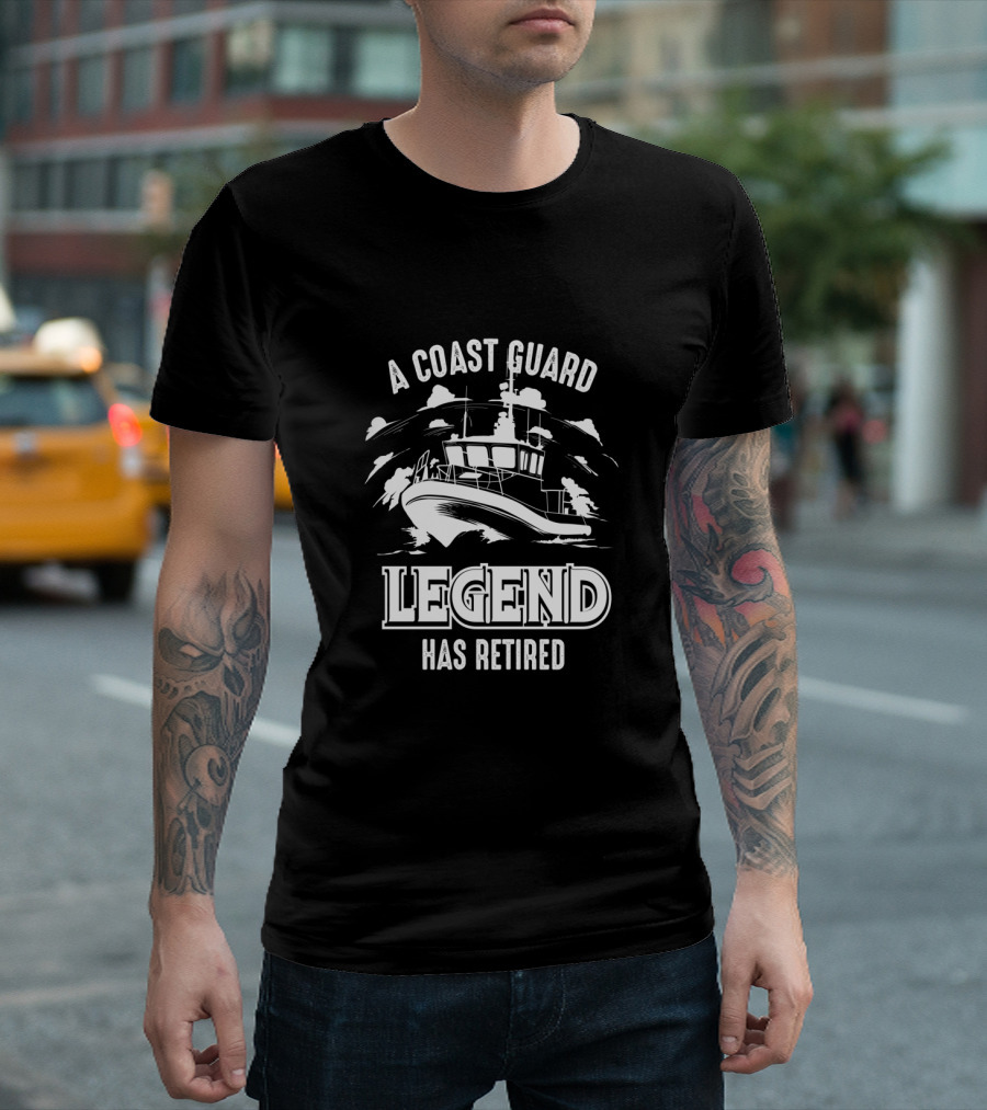 A Coast Guard Legend Has Retired Boat Scene T-Shirt