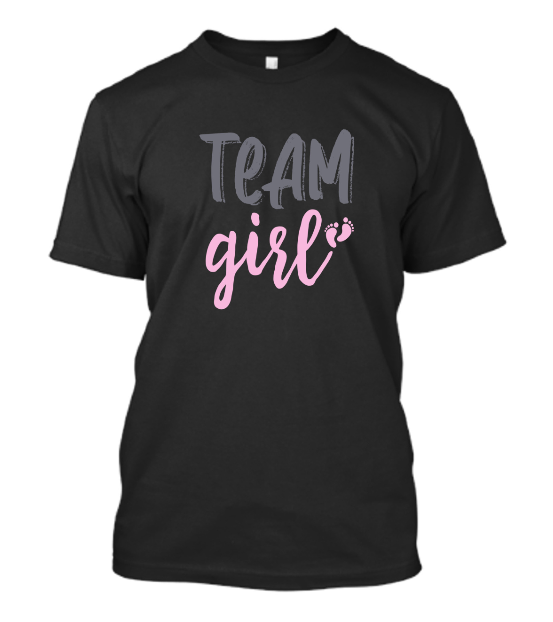 Team Girl Cute Pink Gender Reveal T-Shirt