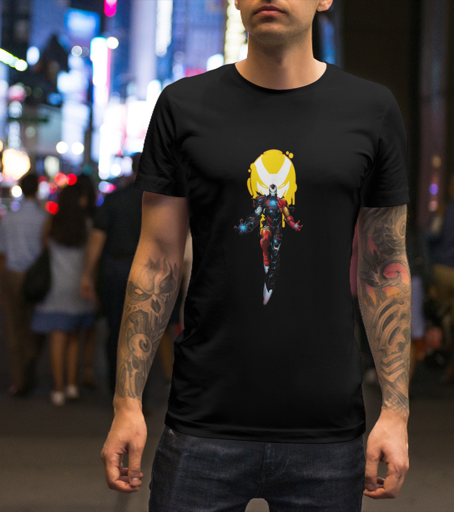 Spider Man Maximum Venom Iron Man Venomized Superhero Fusion T-Shirt
