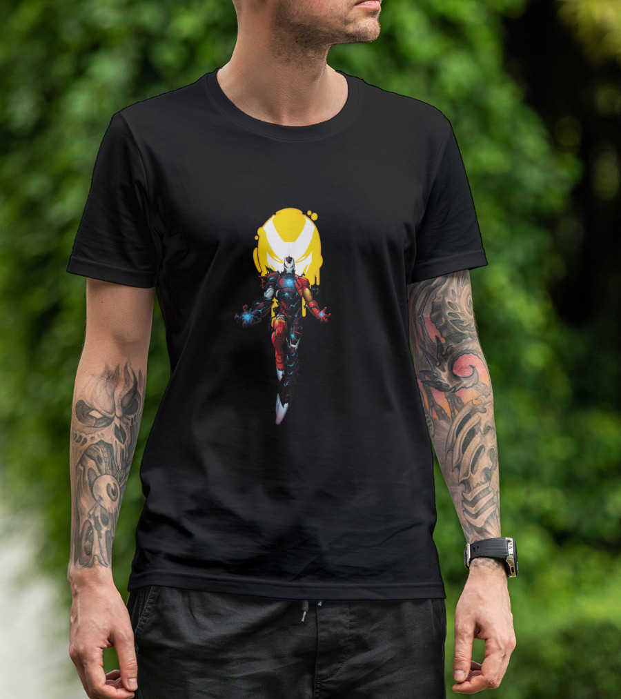 Spider Man Maximum Venom Iron Man Venomized Superhero Fusion T-Shirt