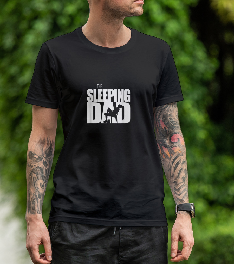 The Walking Dad Sleeping Sarcasm Zombie Dad T-Shirt