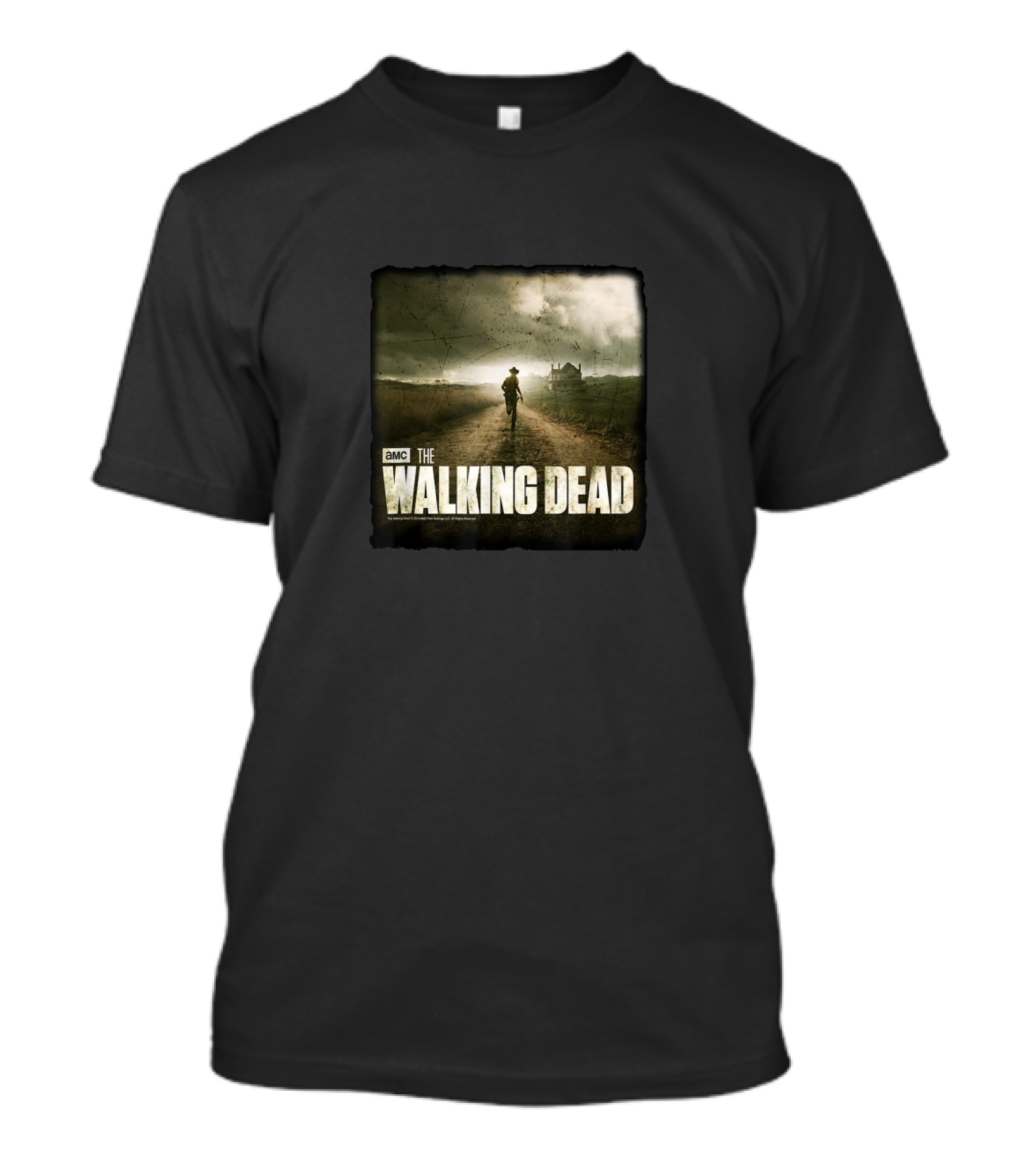 AMC The Walking Dead Farm Road Scene T-Shirt