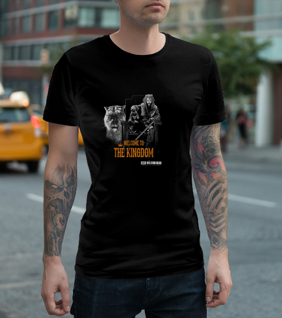 AMC Walking Dead Welcome to the Kingdom Tiger and Throne T-Shirt