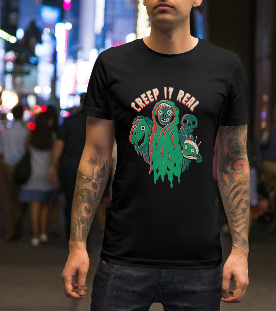 Creepshow Creep It Real Monsters And Halloween Cake T-Shirt