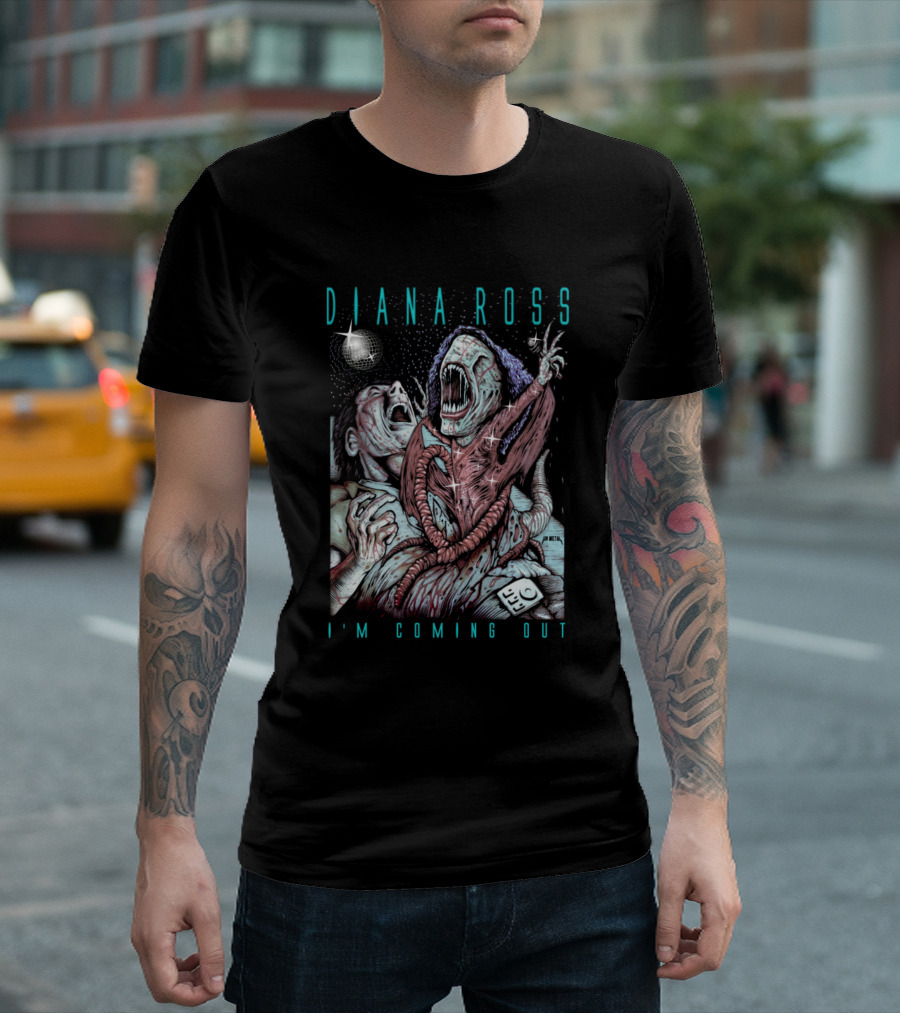 Diana Ross I'M COMING OUT Horror Alien Transformation T-Shirt