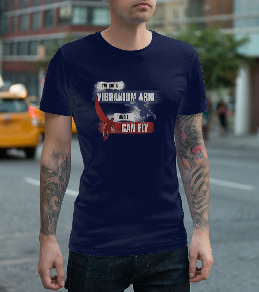 I've Got a Vibranium Arm and I Can Fly Marvel The Falcon and The Winter Soldier Sam and Bucky T-Shirt