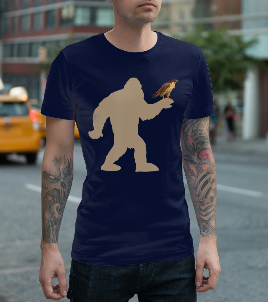 Peregrine Falcon Bigfoot Bird Falcon Animal T-Shirt