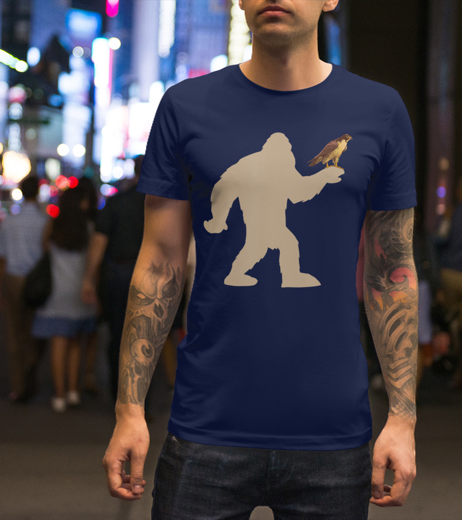 Peregrine Falcon Bigfoot Bird Falcon Animal T-Shirt