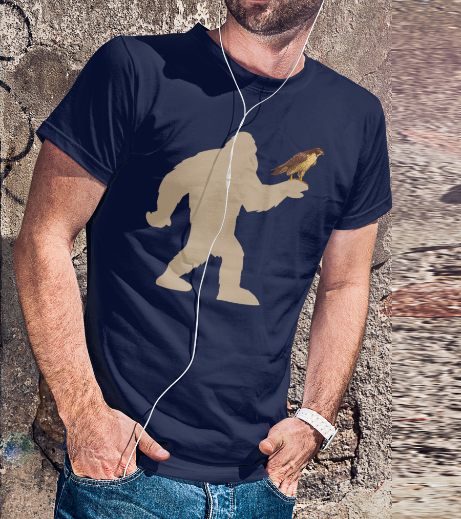 Peregrine Falcon Bigfoot Bird Falcon Animal T-Shirt