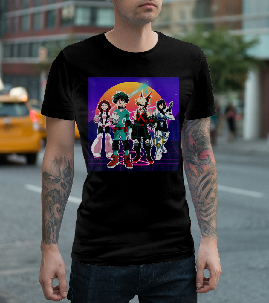 All Together Academia Heroes Essential Manga Series Outfits T-Shirt