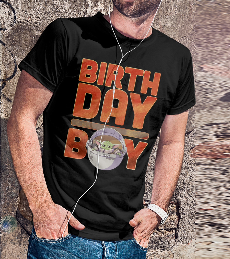 Star Wars Grogu Mandalorian Baby Yoda Birthday Boy T-Shirt