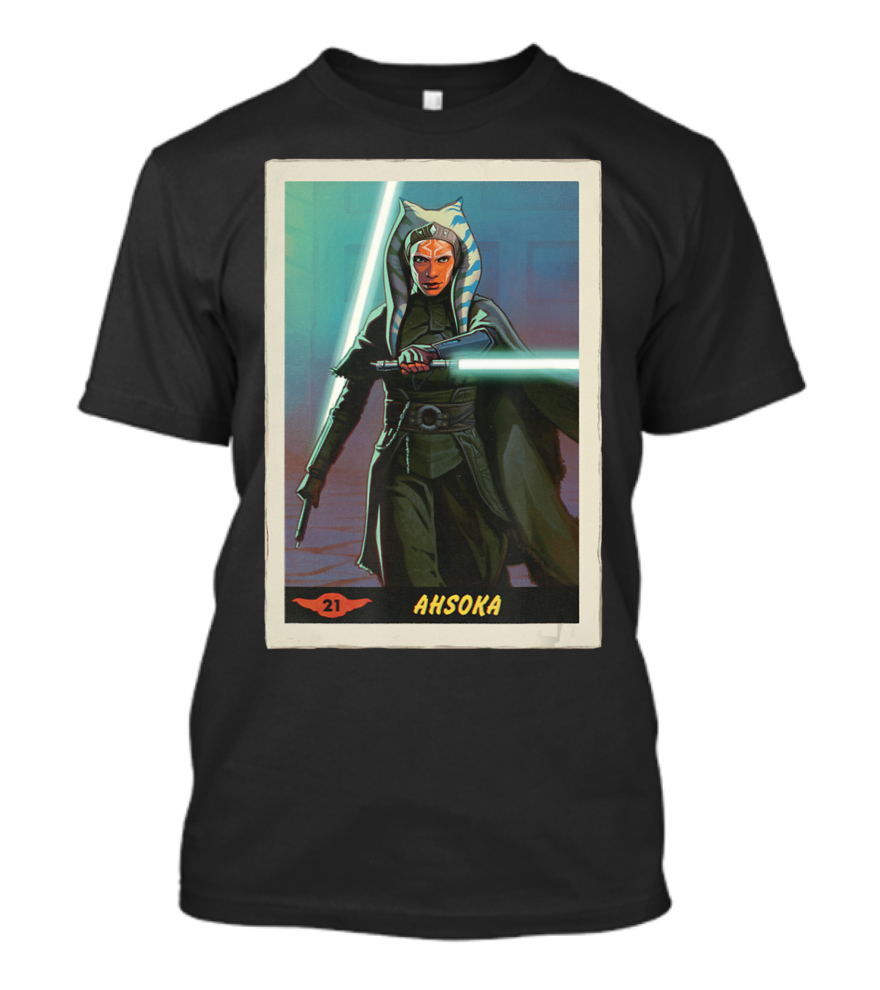 Star Wars Ahsoka Jedi Training Card The Mandalorian 21 T-Shirt