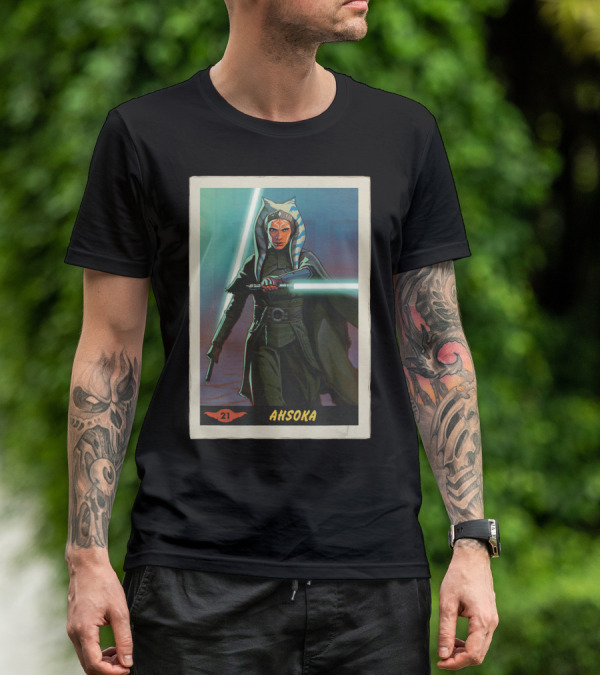 Star Wars Ahsoka Jedi Training Card The Mandalorian 21 T-Shirt